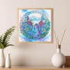 Flower and Butterfly - Crystal Rhinestone Diamond Painting