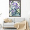 Dragonfly Lotus Flower - Full Round Diamond Painting