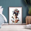 Butterfly Girl- Full Round Diamond Painting