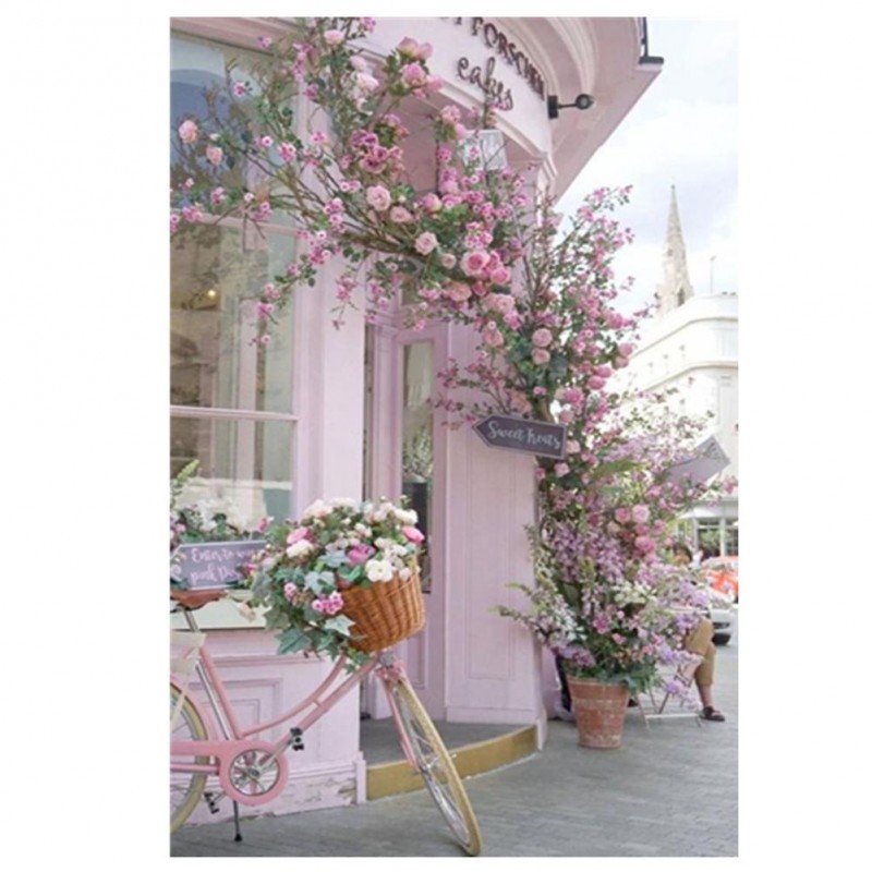 Pink Flowers Bike - ...