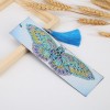 DIY Butterfly Special Shaped Diamond Painting Leather Bookmark with Tassel