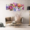 5pcs/set Butterfly Flowers - Full Round Diamond Painting(95*45cm)