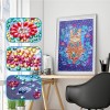 Flowers Cat - Crystal Rhinestone Diamond Painting