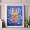 Flowers Cat - Crystal Rhinestone Diamond Painting