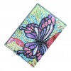 DIY Special Shaped Diamond Painting Butterfly PU Passport Protection Cover