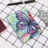 DIY Special Shaped Diamond Painting Butterfly PU Passport Protection Cover