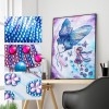 Butterfly Girl- Partial Round Diamond Painting