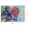 DIY Special Shaped Diamond Painting Butterfly PU Passport Protection Cover