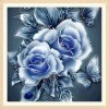 Rose - Partial Round Diamond Painting(25*25cm)