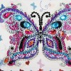 DIY Butterfly Special Shaped Diamond Painting Leather Chain Messenger Bags