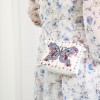 DIY Butterfly Special Shaped Diamond Painting Leather Chain Messenger Bags