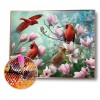 Flower Bird - Full Round Diamond Painting