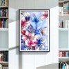 Flower Butterfly - Full Round Diamond Painting