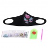 DIY Mosaic Part Drill Butterfly Diamond Decor Women Mask Resin Painting Kit