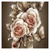 Golden Rose - Full Round Diamond Painting