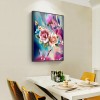 Butterfly Flowers - Full Round Diamond Painting