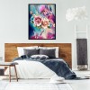 Butterfly Flowers - Full Round Diamond Painting