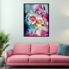 Butterfly Flowers - Full Round Diamond Painting