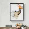 Dog Butterfly  - Full Round Diamond Painting