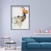 Dog Butterfly  - Full Round Diamond Painting