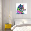 Cat and Butterfly - Full Round Diamond Painting(30*30cm)