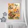 Flower Butterfly - Full Round Diamond Painting