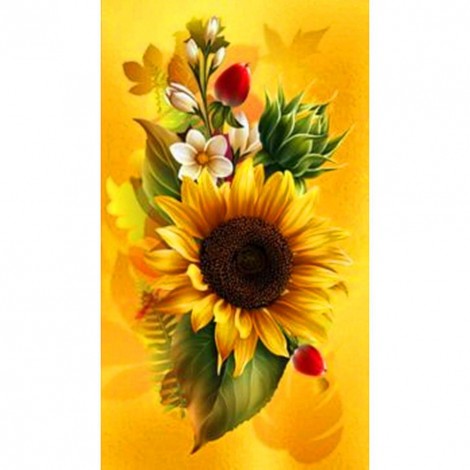 Sunflower - Full Round Diamond Painting(30*48cm)