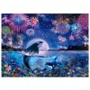 Dolphin Firework - Full Round Diamond Painting