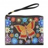 DIY Butterfly Special Shaped Diamond Painting Wristlet Clutch Women Wallet