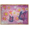 Pink Flower Butterfly - Crystal Rhinestone Diamond Painting