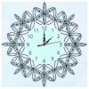 DIY Flower Special Shaped Diamond Painting Embroidery Wall Clock Home Decor