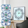 DIY Flower Special Shaped Diamond Painting Embroidery Wall Clock Home Decor