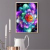 Fluorescent Flower - Full Round Diamond Painting