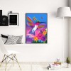 Flowers Bird  - Full Round Diamond Painting