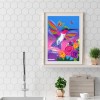 Flowers Bird  - Full Round Diamond Painting