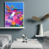 Flowers Bird  - Full Round Diamond Painting