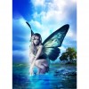 Butterfly Girl - Full Square Diamond Painting(40x50cm)