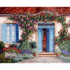 Flower House - Full Round Diamond Painting