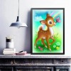 Deer Butterfly - Full Round Diamond Painting