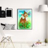 Deer Butterfly - Full Round Diamond Painting