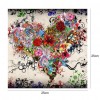 Flower Heart - Full Round Diamond Painting