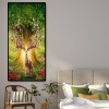 Flower Deer - Full Round Diamond Painting(100*50cm)