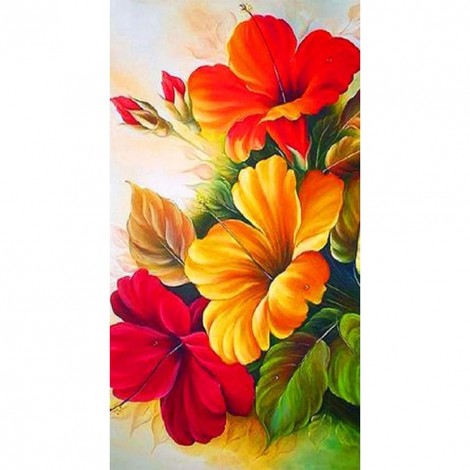 Flower -Full Round Diamond Painting(85*45cm)