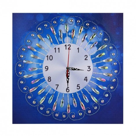 DIY Special Shaped Diamond Painting Novelty Flower Wall Clock Crafts Decor