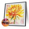 Golden Flower - Full Round Diamond Painting